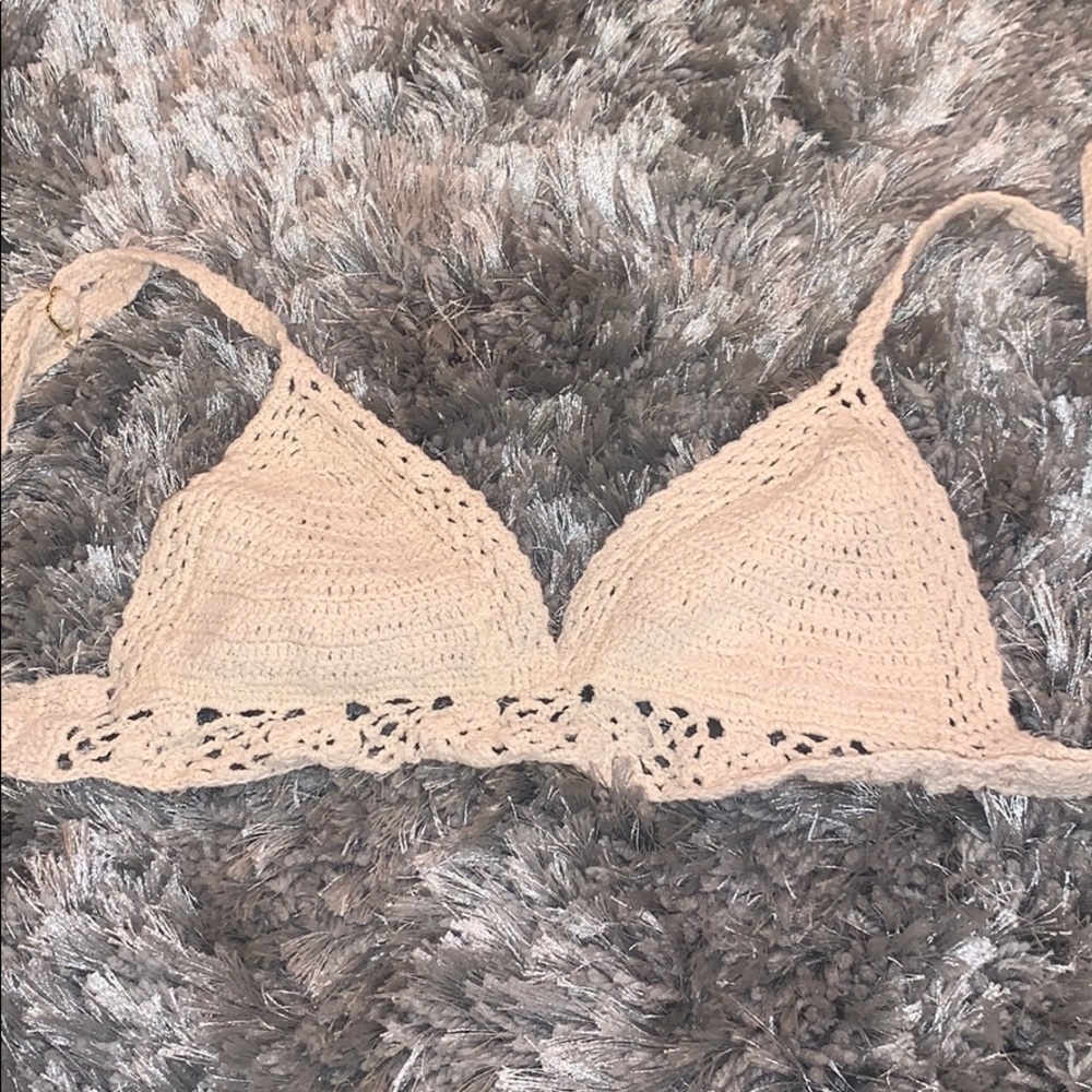 Kendall and Kylie crochet swimsuit bikini top